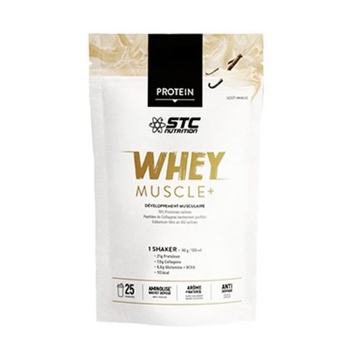 STC Nutrition+Whey Muscle+ Protein Vanille 750 G De Poudre