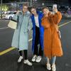 Autumn Winter Thicken Female Warm Long Parka Women Solid Color Loose Puffer Big Pocket Hooded Coat Jackets Outwear