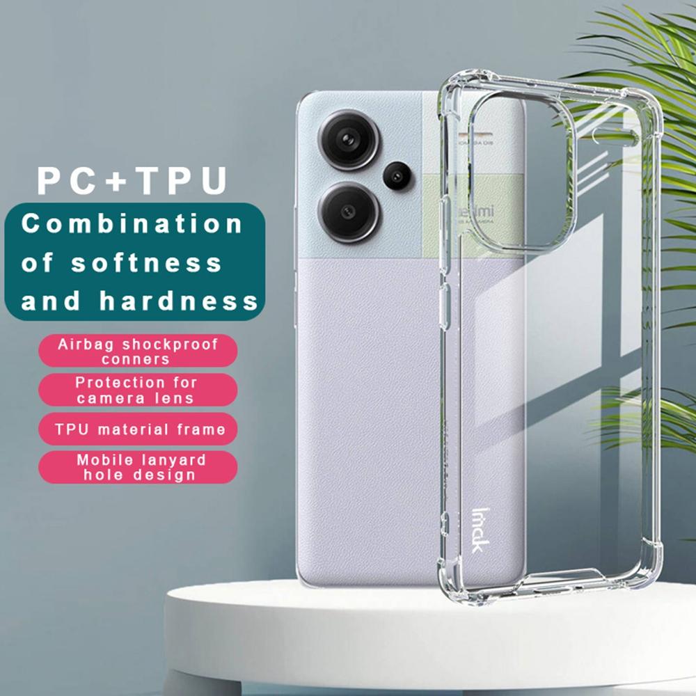 

IMAK For Xiaomi Redmi Note 13 Pro+ 5G Case Airbag Corners Clear PC+TPU Phone Cover A