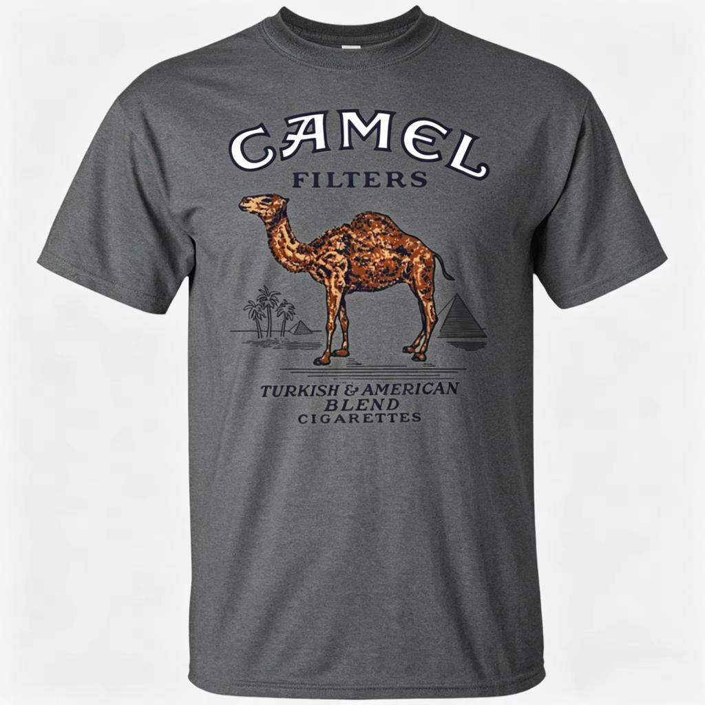 Klassisches T-Shirt Pyramide Camel 2026 Vero Mit Grafiken Im Amerikanischen Stil Für Hounisexs Und Frauen