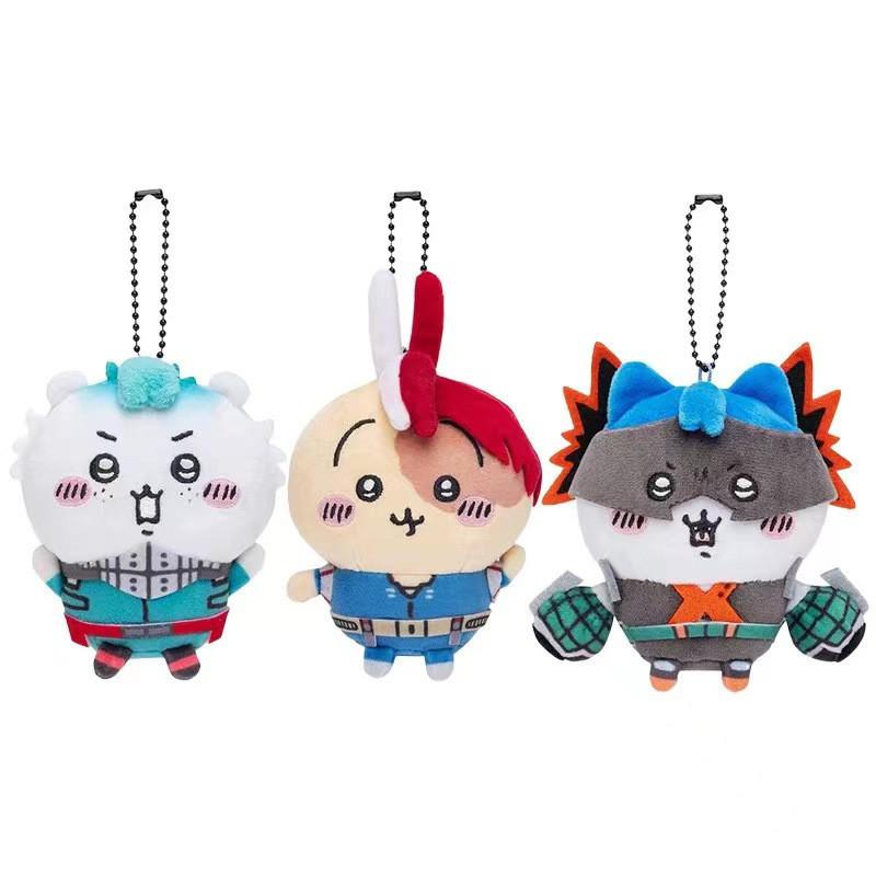 Ultra-soft Short Plush 10cm Keychain Featuring Adorable Characters From Hero Academy