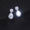 Water Drop-Shaped Geometric Earrings For Women, Light Luxury And Elegant High-End Accessories, Fashionable And Popular