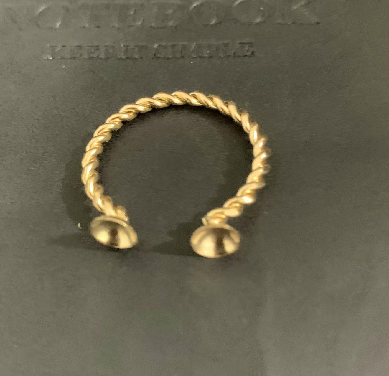 

European and American Popular Stainless Steel Teardrop Ring – Niche Titanium Steel, Non-fading Design Adjustable Opening