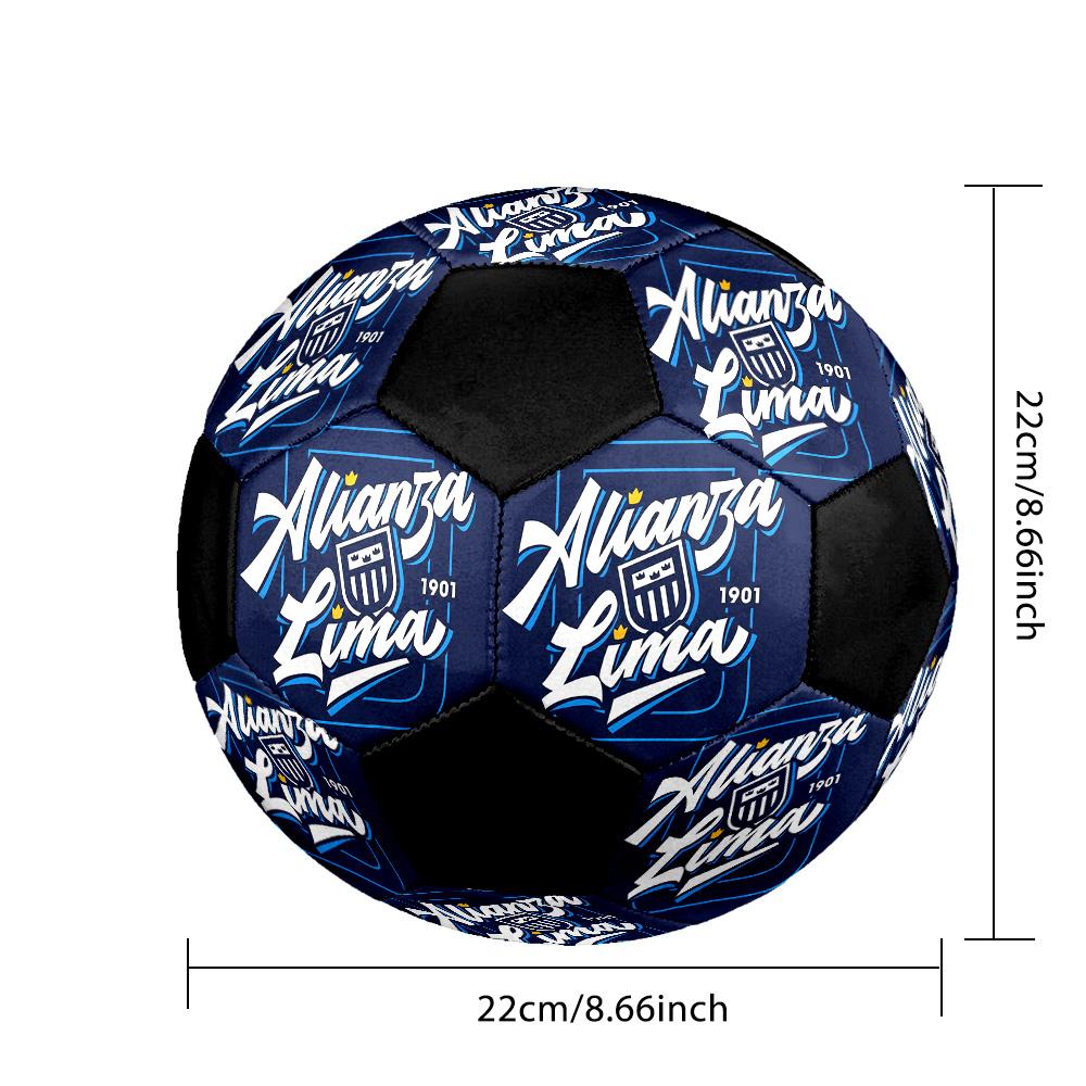 Club Alianza Lima Soccer Ball Colorful All Ages Machine Stitched PVC Competition Ready Durable High-Bounce.SIZE5