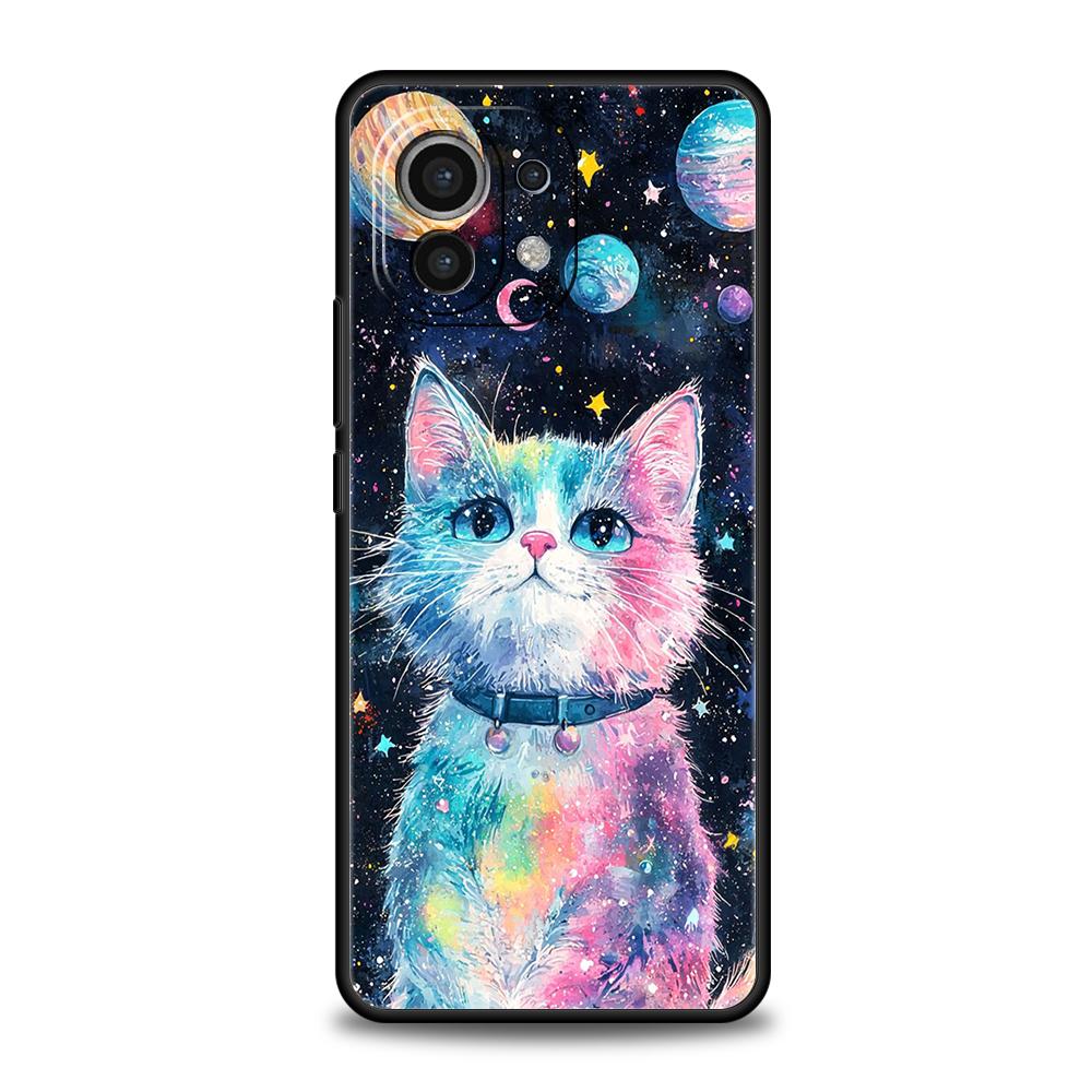 Custodia per Telefono Gatto Van Gogh Cielo Stellato Per Xiaomi 15 14 13 12 Lite 14T 13T 12T Pro Poco X7 X6 X5 X4 X3 NFC F7 Ultra F6 Pro Cover