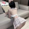 Sex underwear pure desire wind JK college wind seduction sweet plaid skirt student clothing role