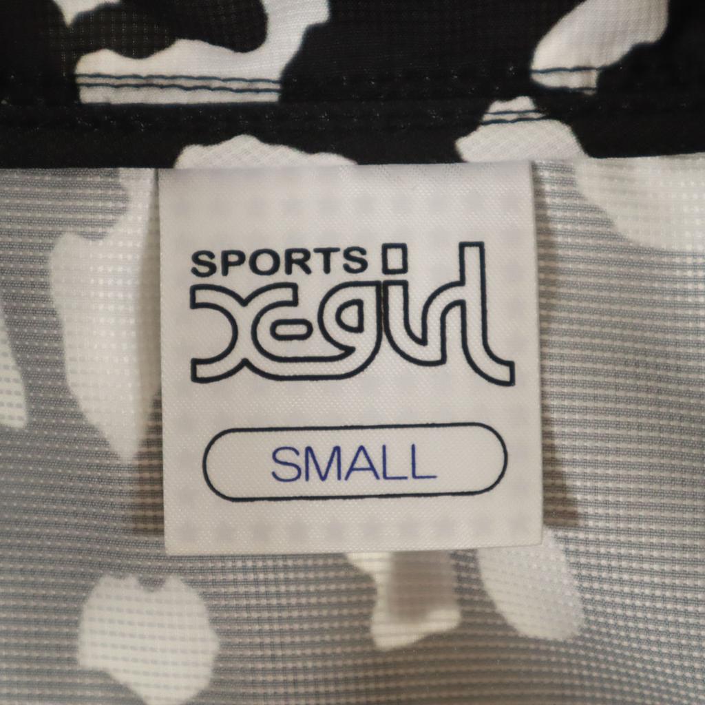 X-girl Leopard Pattern Sports Jacket S Black Leopard Pattern Women Used