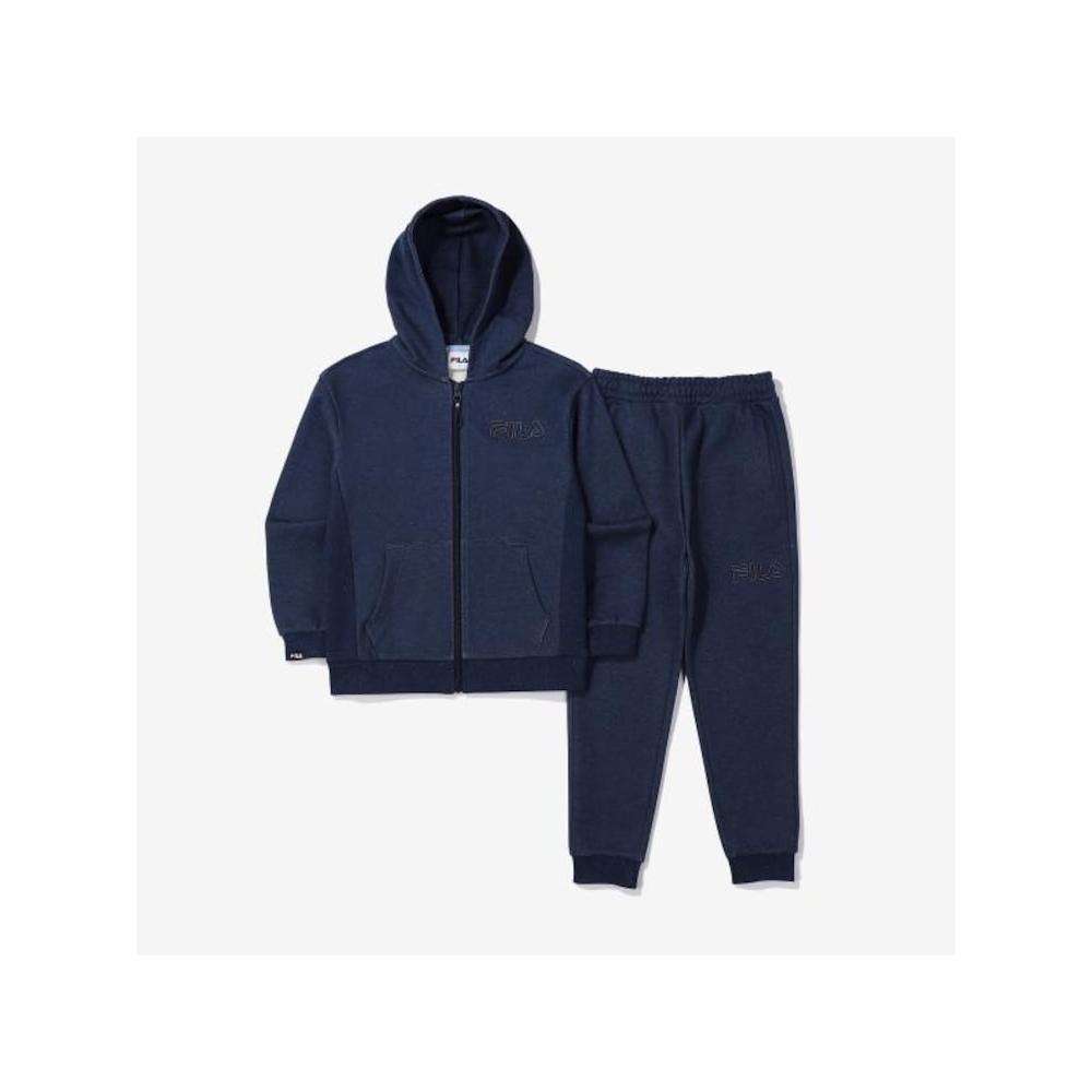 

[fila Kids] Hooded Zip Up Pants setUp Fk2fsf1101x Did q0zFk2fsf1101xDid DARKINDIGO/120