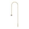 Gold Earring With Premium Zirconia - Ku-057 5 Mm