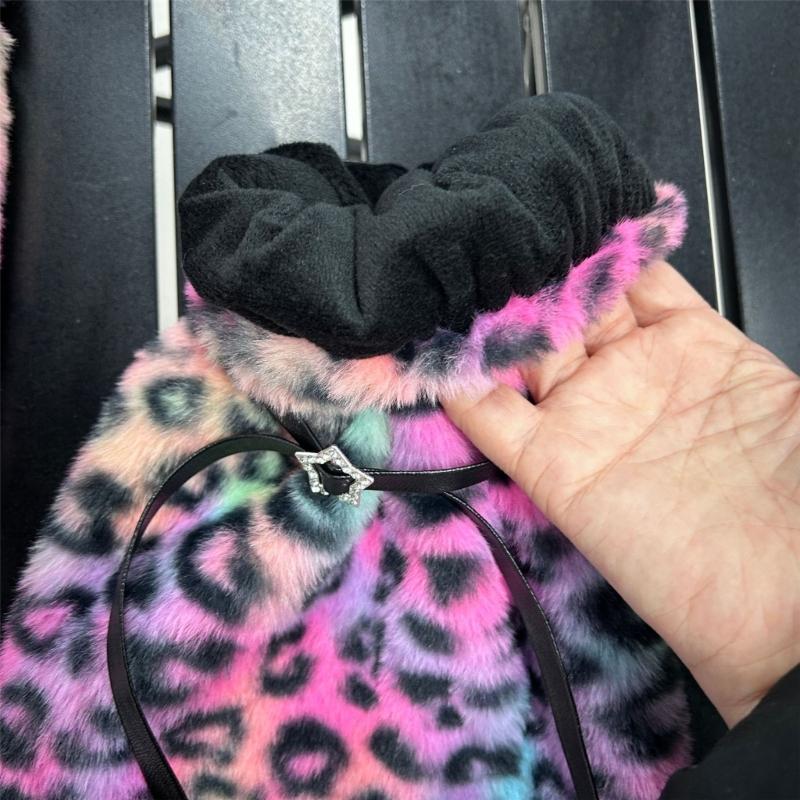 1 Paar bequeme Fleece-Beinlinge zum Stapeln mit Leopardenmuster und Spitzenbesatz, verstellbar für Outfits bei kaltem Wetter