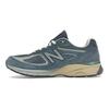 AURALEE X New Balance 990v4 Made In USA Trooper Unisex Sneakers Blue Dark-Slate Swamp U990AL4