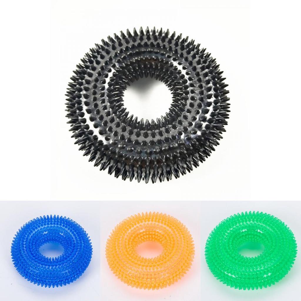 Durable Sound-producing Pet Toy Ball For Large Dogs Tpr Material Cleans Teeth Spike Design