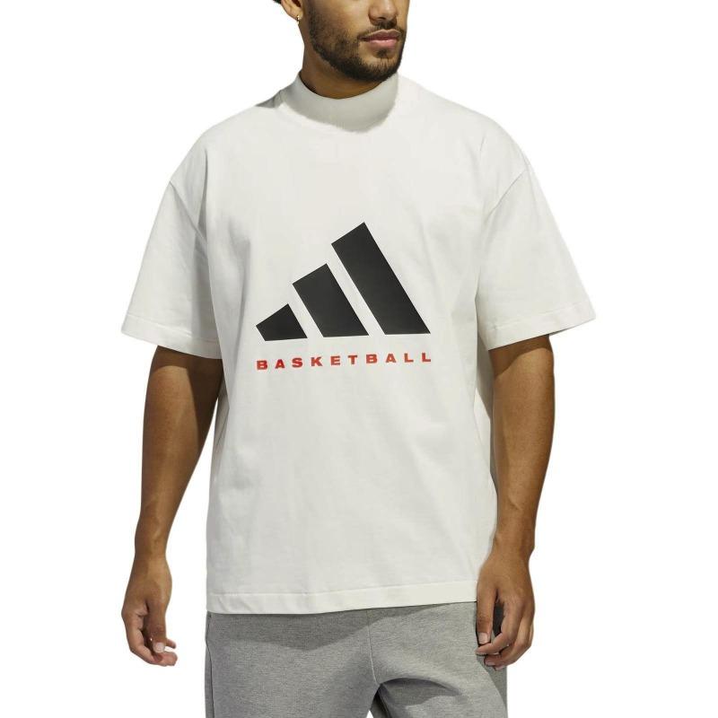 adidas Basketball FW24 The 2025 Collection Chapter 01 Casual Comfortable Short Sleeve T-Shirt Unisex Tops White Black Red JE3762