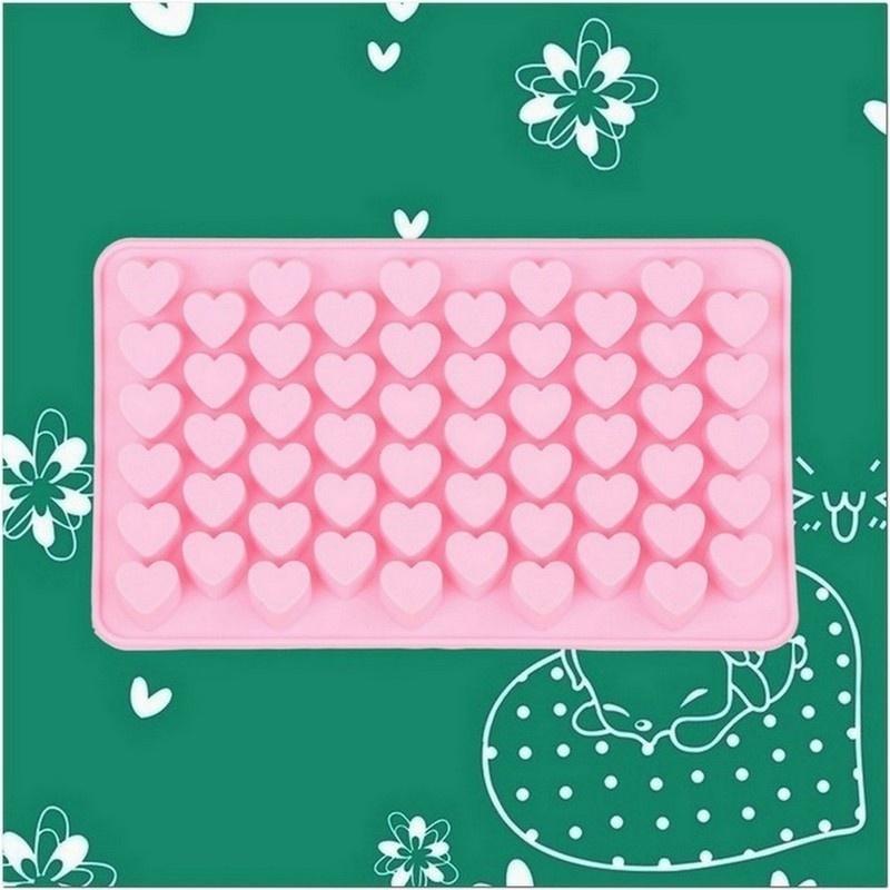 Attractive Design Silicone Heart Cake Chocolate Cookies Baking Mould Ice Cube Soap Mold AU21