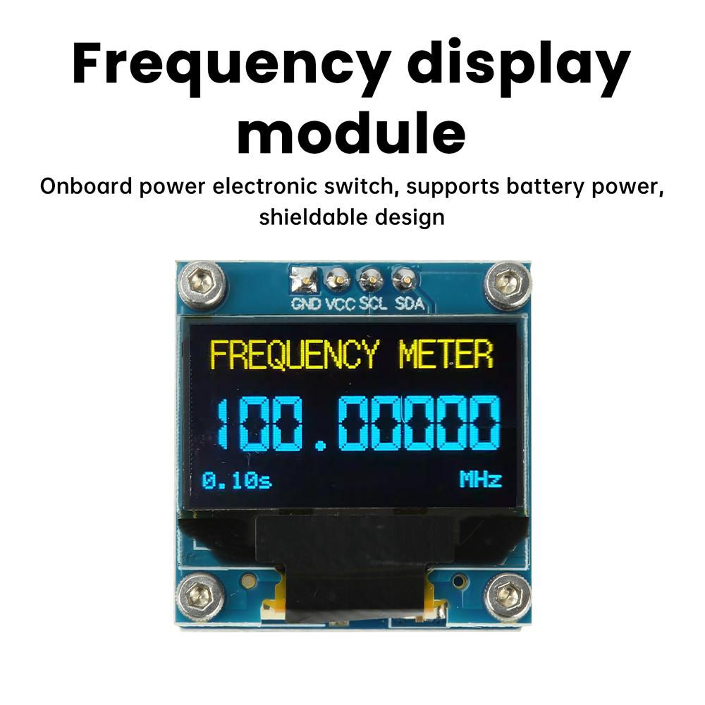 1kHz to 100MHz Frequency METER OLED Frequency Display High-Precision Frequency Counter FOR RF Measurement Ham radio transceiver