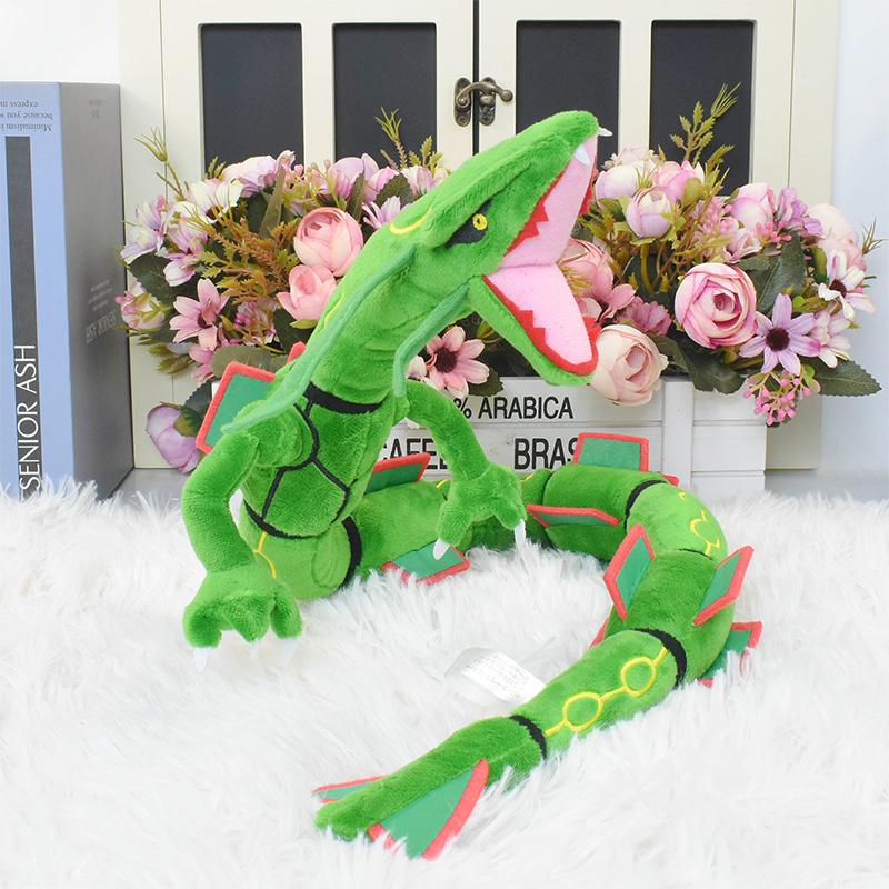 Rayquaza Gyarados Dragonair Plush Toys Black Dragon Fluffy Peluches Doll Anime Merchandise Collectible Souvenir Gift