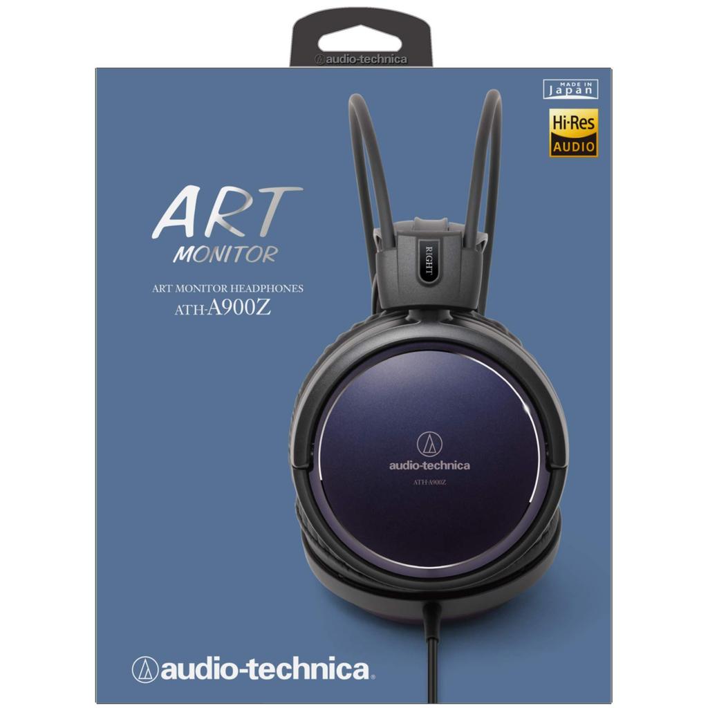 Audio Technica ART MONITOR Headphones, High-Resolution Audio Compatible, ATH-A900Z, Black