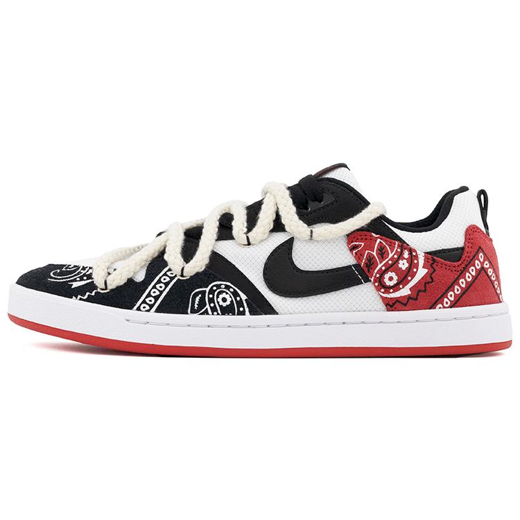 Nike SB Alleyoop Skateboard Shoes Men s Low top Black/White/Red CJ0882-102(Team-A) 40.5