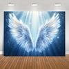 One Piece of "Angel Wings" Pattern Print for Bedroom Walls Made of Polyester Fabric