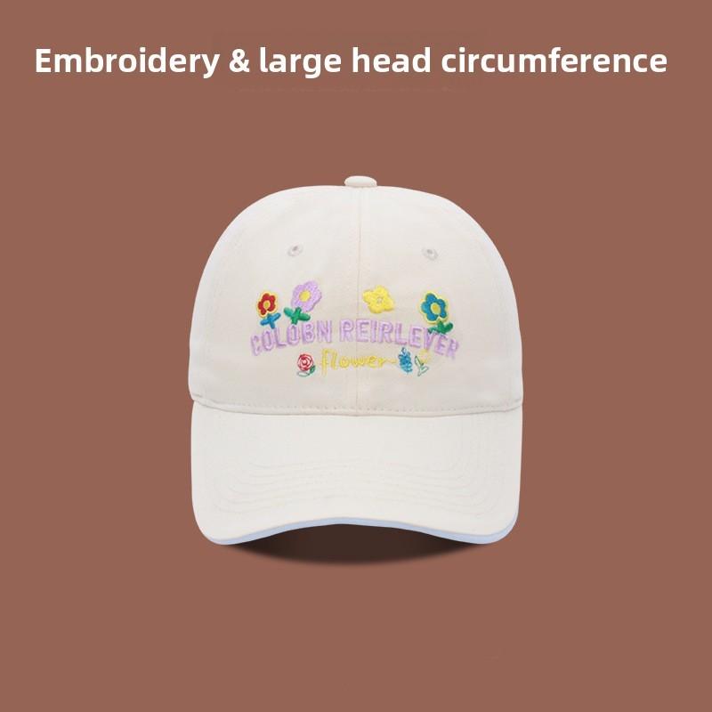 Womens Cotton Baseball Cap With Wide Brim And Adjustable Closure For Spring And Summer
