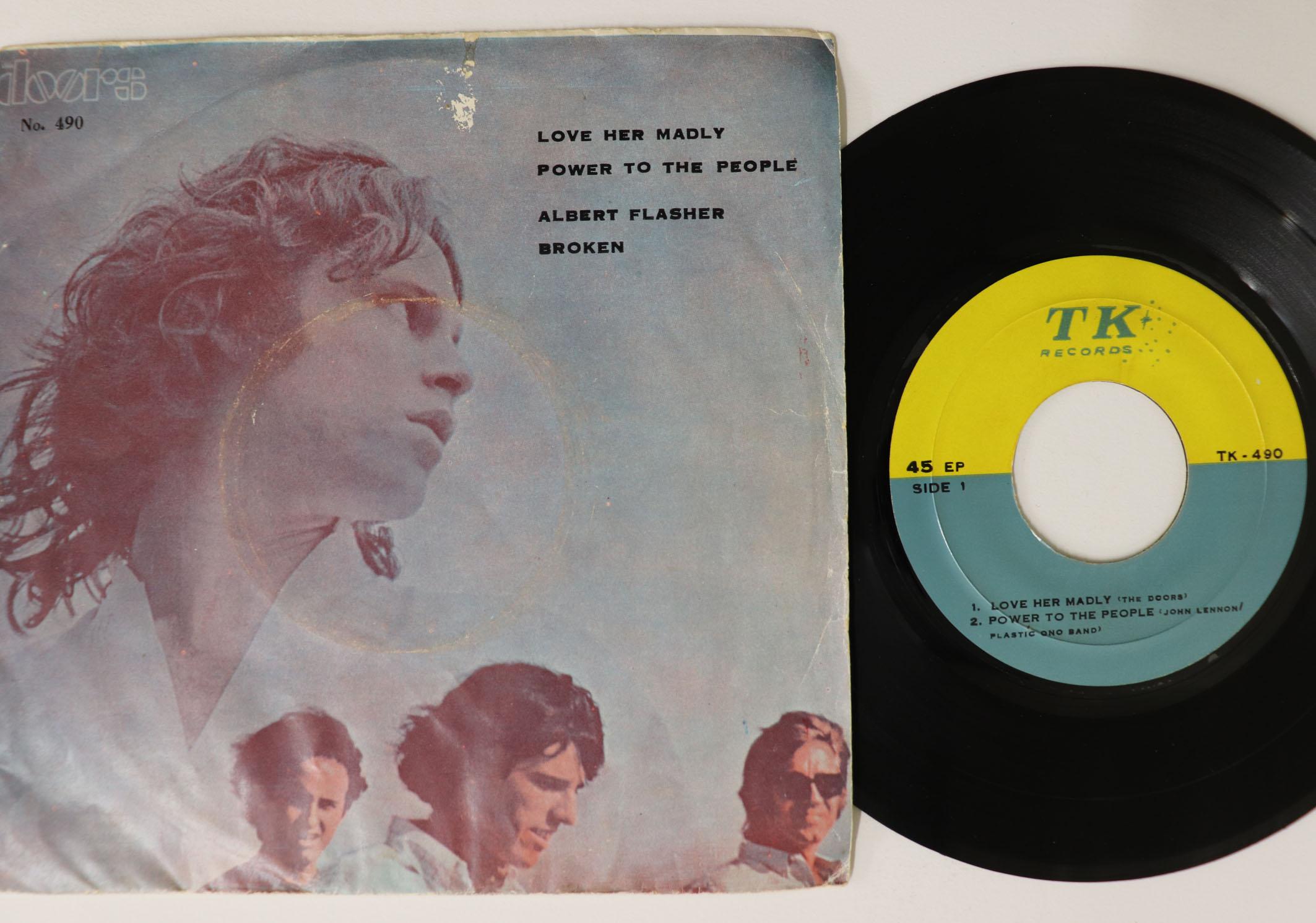 

7inch Record DOORS, PLASTIC ONO BAND, GUESS WHO - Doors TK490 TK Thailand Rock Used