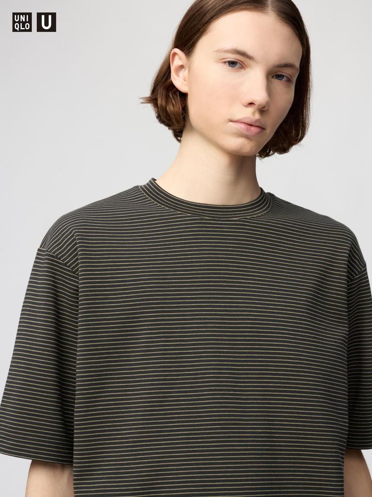 Uniqlo Airism CoTTon Oversized STripe T