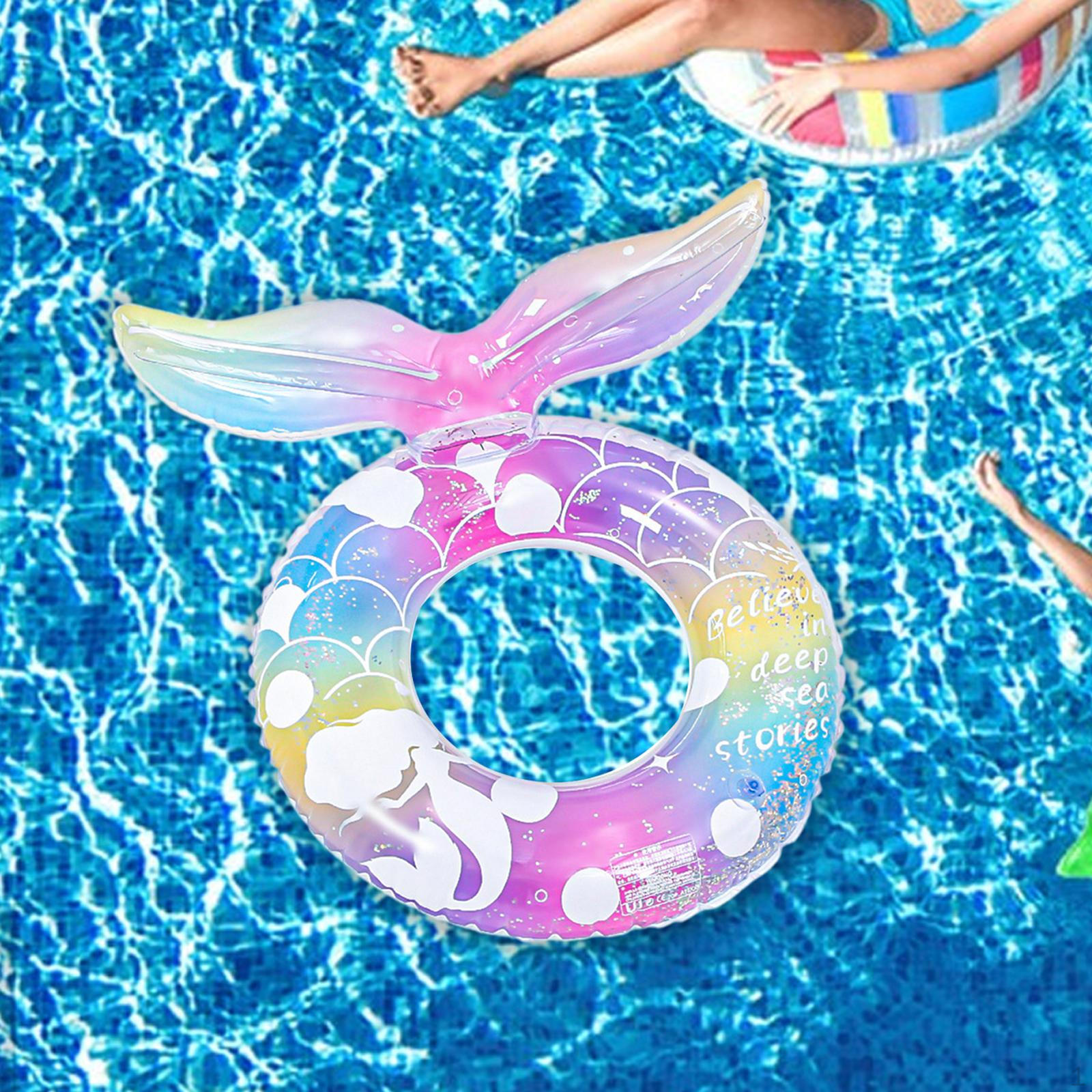 

Надувной матрас Русалка для мальчиков девочек Милый плот Водная игрушка Озеро Лето Swim Ring