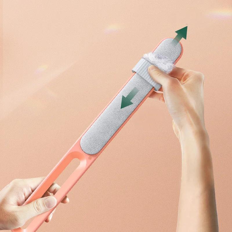 Double Sided Electrostatic Pet Hair Removal Brush for Couch Clothes Furniture Self Cleaning Technology Portable Reusable Gentle