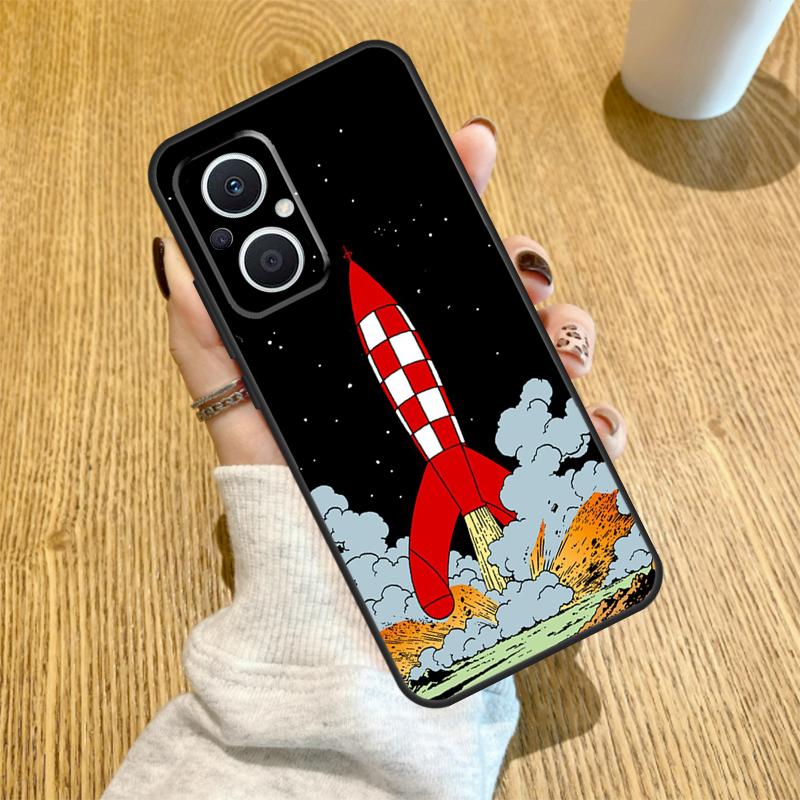 

Cartoon Rocket Funda For OPPO Reno 7 8 Lite 14 F 13F 12F 11F 13 12 11 10 Pro OPPO Find X9 X8 X6 X5 Pro Case OPPO Reno8 5G