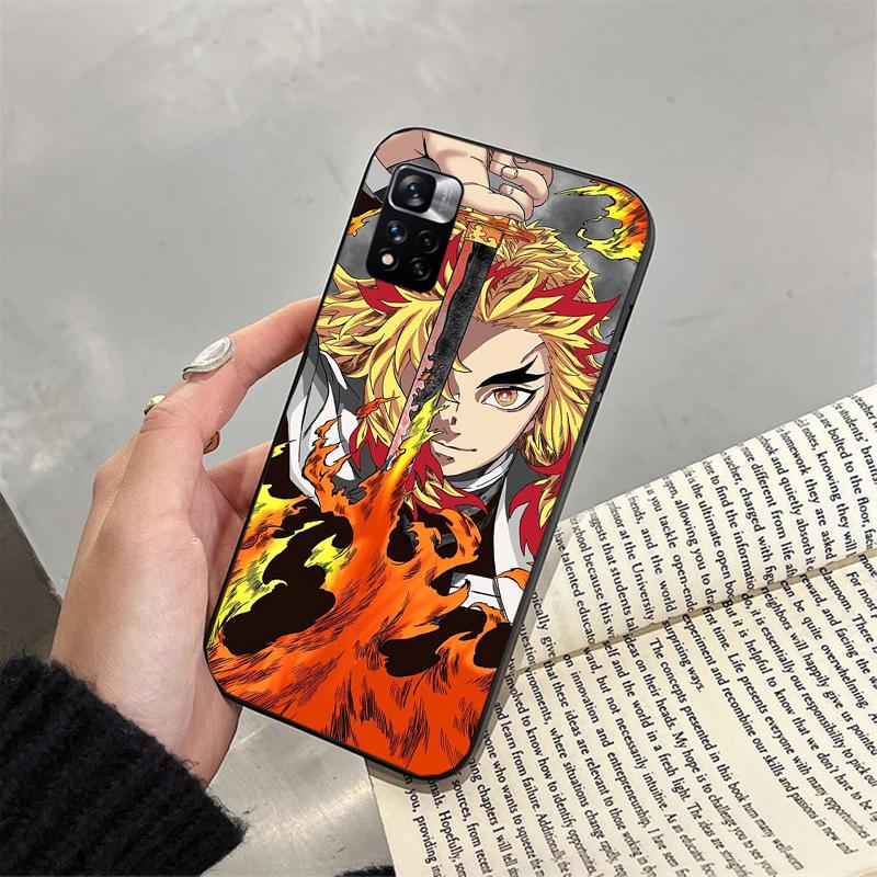 Rengoku Demon Slayer Phone Case For Xiaomi Redmi Note 13 12 Pro 11S 11 10 Pro 10S 12S Redmi 10 9C 13C