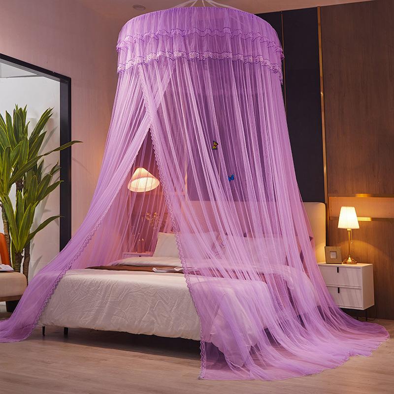 1.2M Children Bed Mosquito Net Girl Round Bed Tent Mosquito Nets Curtain Canopy for Double Bed Mosquito Net Home/Garden