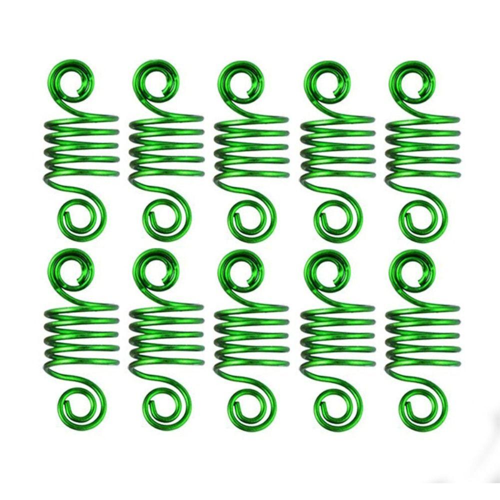 10Pcs Hair Braids Spring Hair Rings DIY Cuffs Tubes Hair Accessories Dreadlocks Beads  African