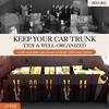 Trunk Organizer - Car Organizer, Foldable Trunk Organizer For SUVs And Sedans, Sturdy Car Organizer, Tools, Sundries, Black, 2 Compartments