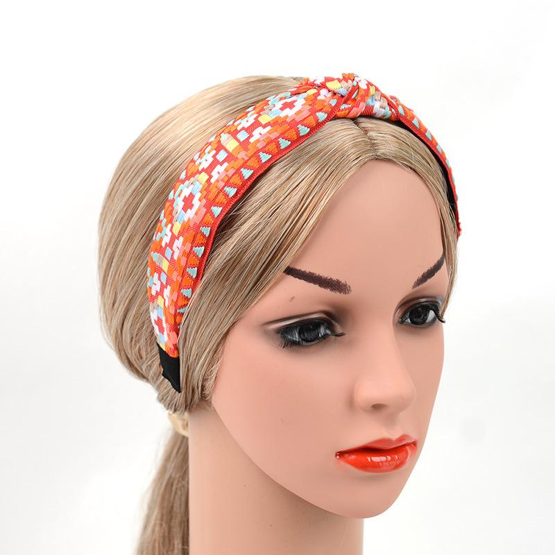 

Шикарная повязка на голову с бантом, богемная вышивка, тесьма, ободок для волос для женщин, девушек, для шопинга, вечеринки, головной убор, богемный обруч для волос