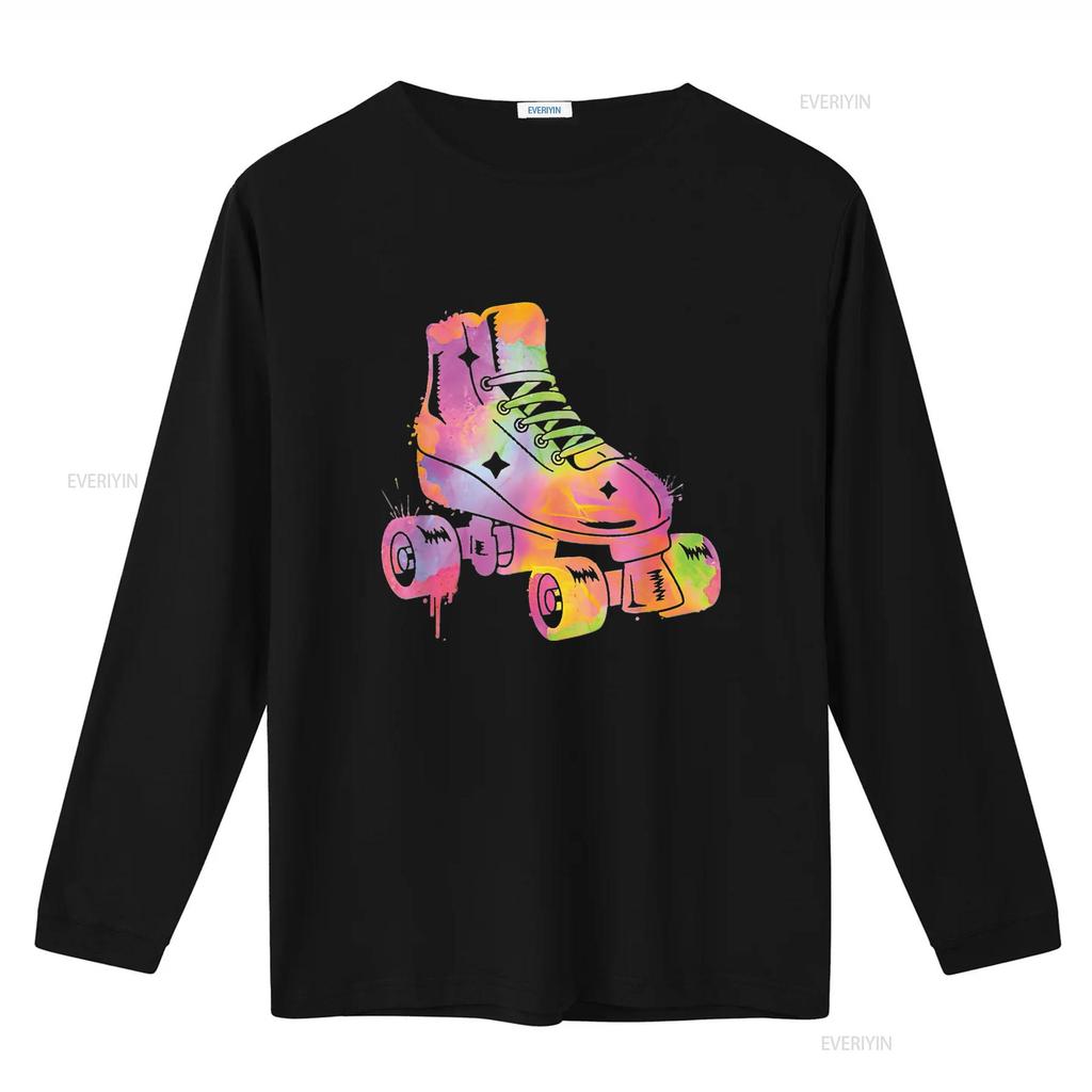 Mens Roller Skater Rollerskate Girls Skating Kids T Shirt Black Vintage Washed Unisex Graphic Slightly Designer Clothes