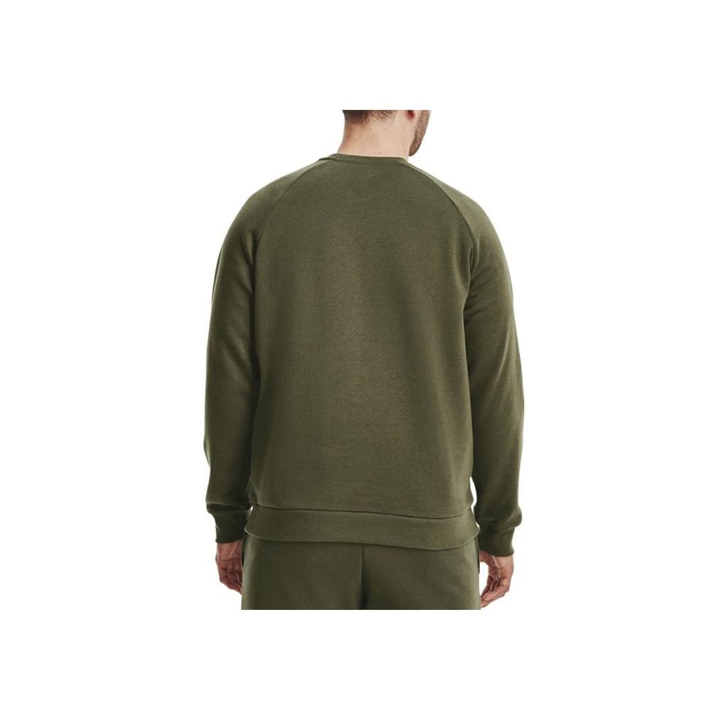 Under Armour Rival Fleece Crew Neck Sweatshirt Men Tops Green 1379755-390