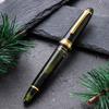 WANCHER Limited Edition SAILOR Original Profit Realo Champagne Dark Green 21K Gold Fountain Pen (F Fine Nib)