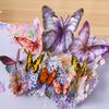 3D Butterfly Pop Up Greeting Cards Postcard For Valentine'S Day Wedding Invitation Greeting Birthday Gift