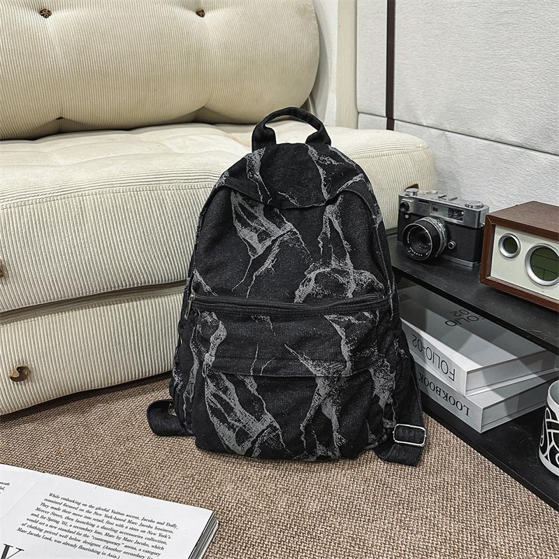 Denim Backpack Travel Lightweight Backpack