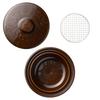 Haseen Roasting Clay Pot Direct Flame Can be Used for Dry Cooking (2-3 servings) Compatible, NCK-87