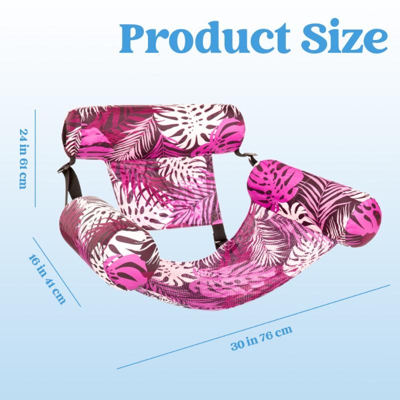 Heavy‑Duty Inflatable Pool Floating Chairs & Water Noodles Blow‑Up Float Lounger For Adults Lake Beach Backyard Pool Party Relax