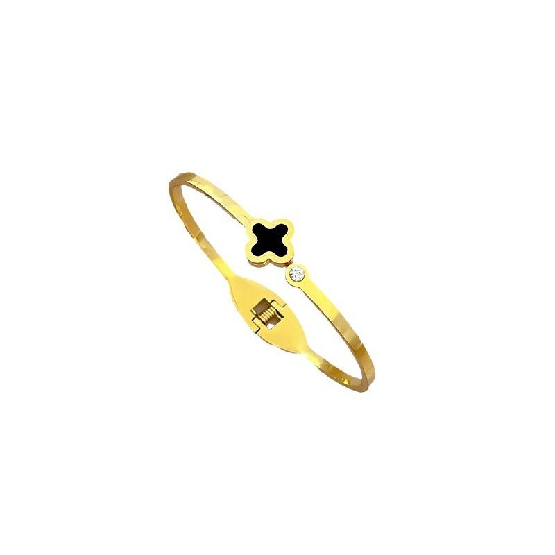 European And American Lucky Bracelet Minimalist Retro Fashion Stainless Steel Bracelet