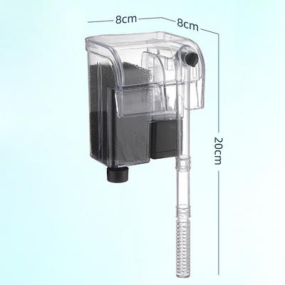 Aquarium Filter, Small Quiet Fish Tank Adjustable Water Flow Wall Mounted Internal Waterfall Design For Increasing Oxygen
