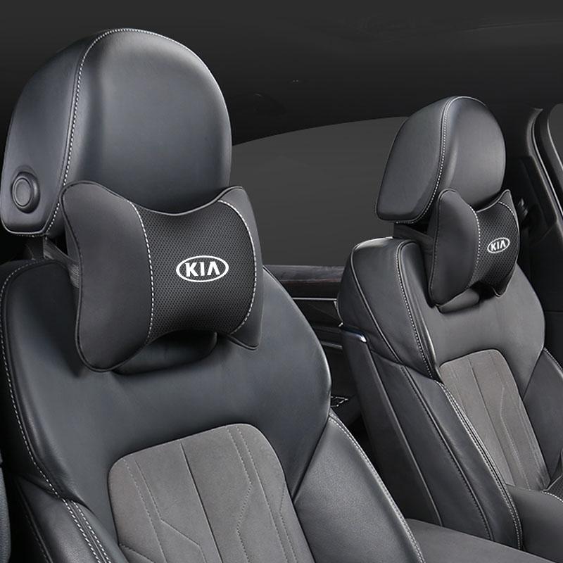 BBEG3 1Pcs Car Seat Headrest Neck Support Pillow Soft Pad For KIA RIO Ceed EV6 EV9 Stinger Forte Niro K9 K5 Soul Sorento Cerato Optima