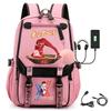 Large Capacity Schoolbag with Shoulder Strap; Student Three-piece Pencil Case Set