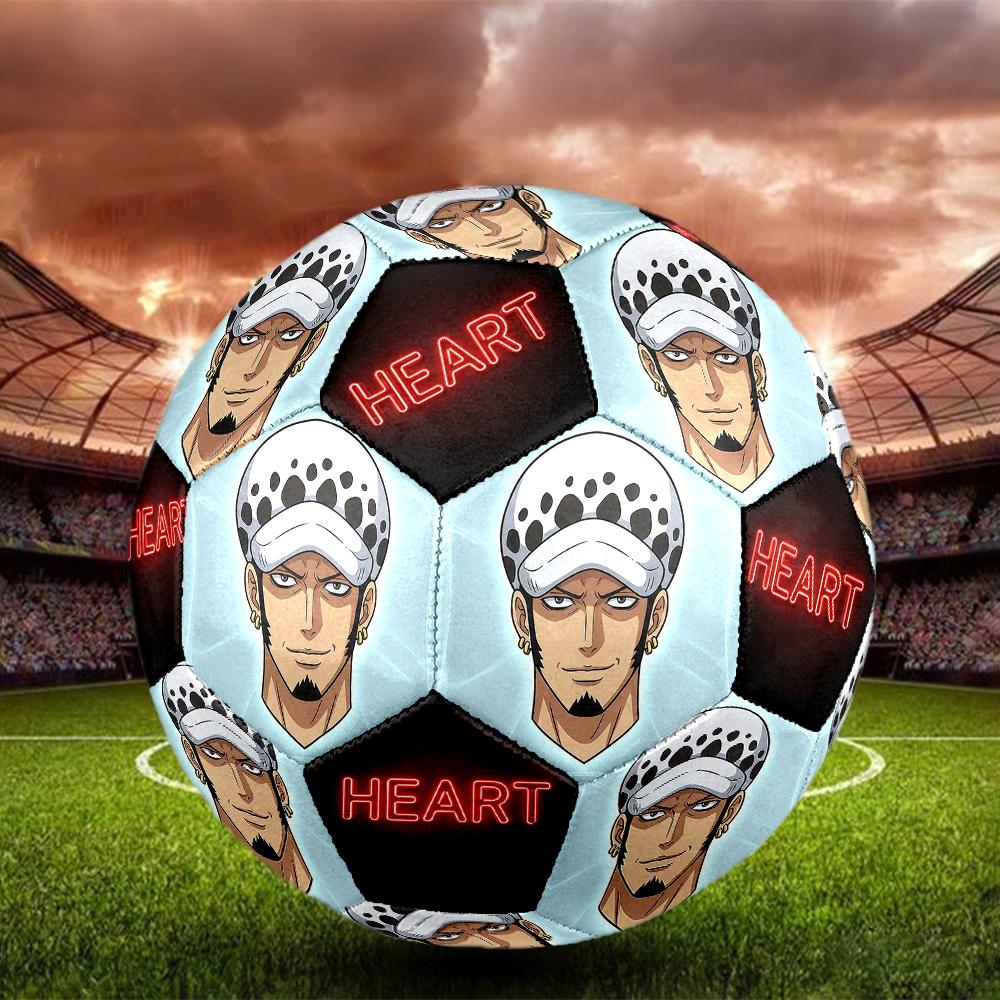 1pc One Piece Football Soccer Ball Size 5 Indoor Soccer Ball Fashion Colorful  Backyard Game -Great For Sports Fans Gift HE32