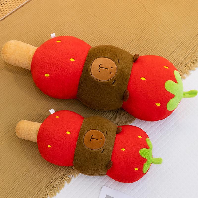 Capybara Stuffed Plush Animal Candied Haws Sleep Pillow Room Decoration Gift Kid