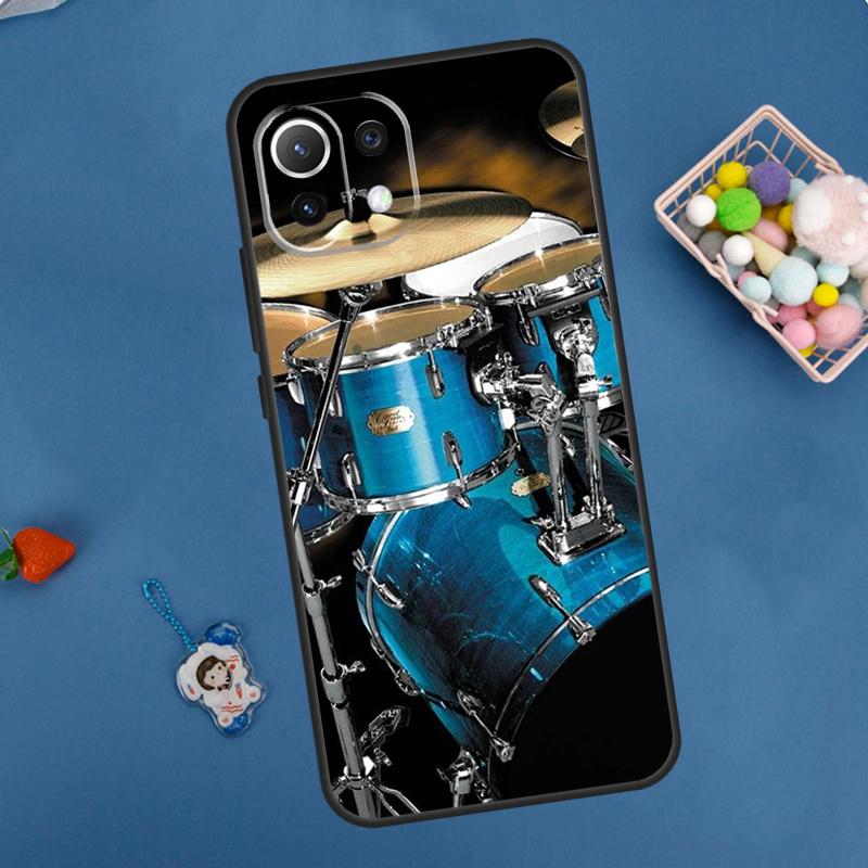 Musical Instrument Drum Case For POCO F5 X3 X5 Pro X4 F4 GT C40 M5s F3 Cover For Xiaomi 13 12 Lite 12T 11T Pro 12X