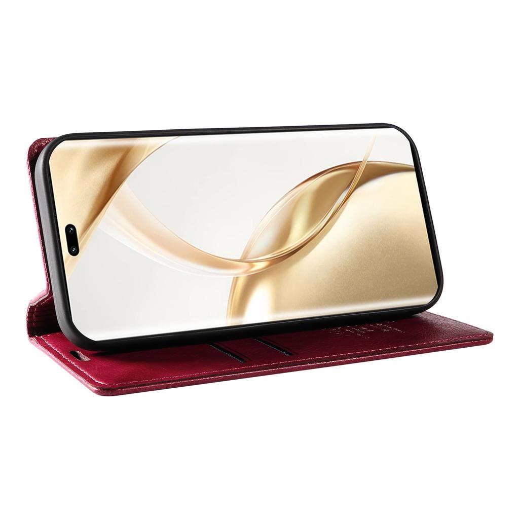 YIKATU YK-006 For Honor 200 Pro 5G Case Litchi Texture Leather Phone Cover with Wallet