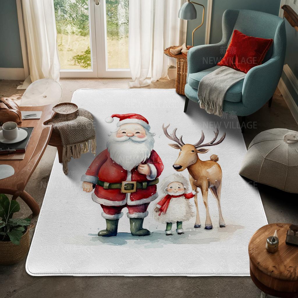 Koberec ke vchodu do domu Rohožka ke dveřím do domu Obývací pokoj Vana Koupelna Protiskluzové koberce s absorpcí vody vana Veselé Vánoce zima